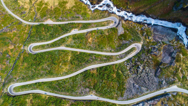istock Mountain road. Myrkdalen, Norway. 983366558
