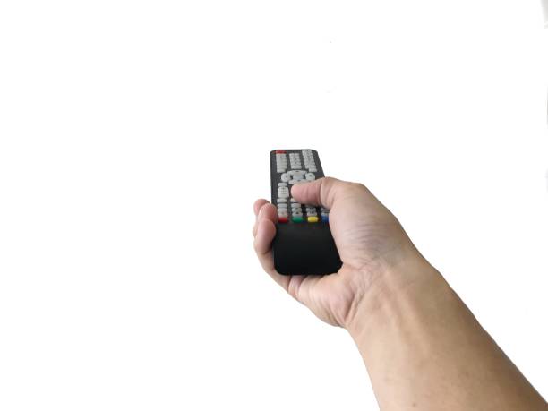 istock Man or woman holding a remote And holds to the front for control. 983366994