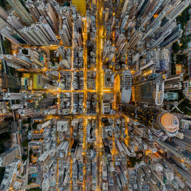 istock Hong Kong and Kowloon city view from sky 983382976