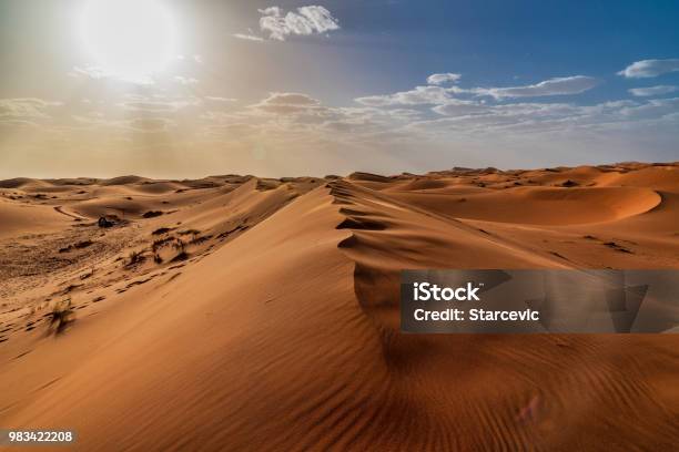 Sand Dunes In The Sahara Desert Morocco Stock Photo - Download Image Now - Sahara Desert, Desert Area, Egypt