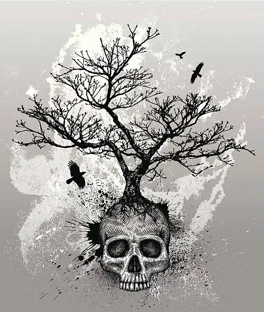 Vector illustration of Dead Tree