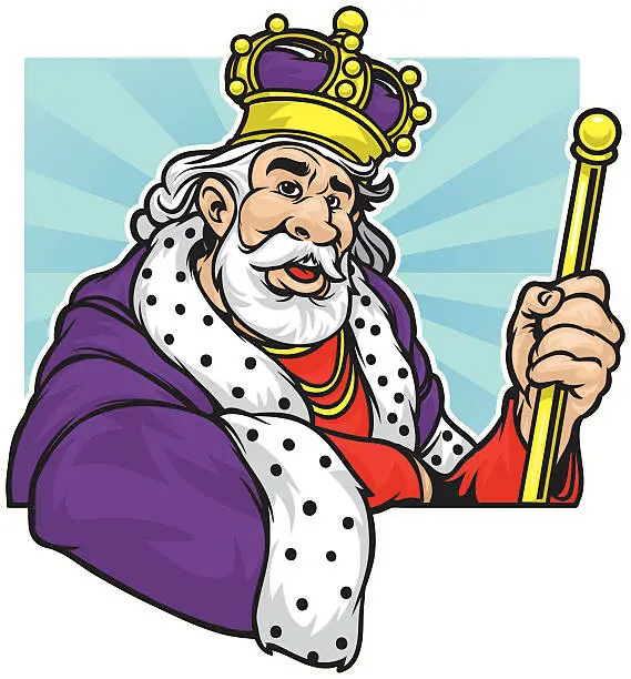 Vector illustration of Good King