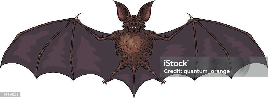 Pipistrello - arte vettoriale royalty-free di Ala di animale