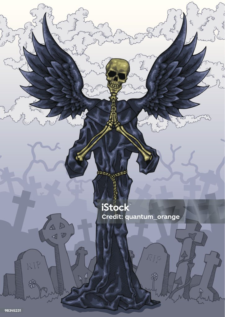 Angel Of Death  Grim Reaper stock vector