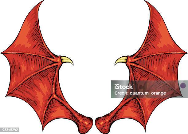 Dragon Wings Stock Illustration - Download Image Now - Dragon, Animal Wing, Vector