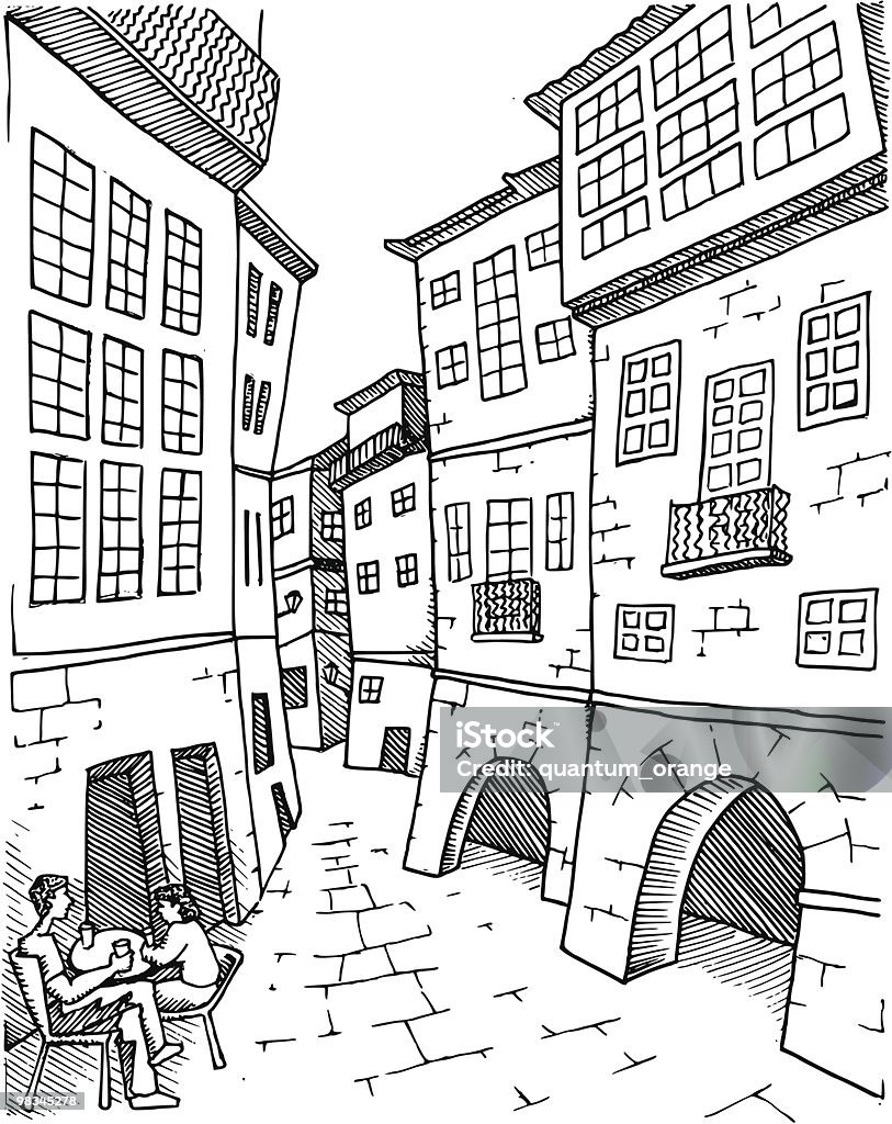 Santiago De Compostela - arte vectorial de Santiago de Compostela libre de derechos