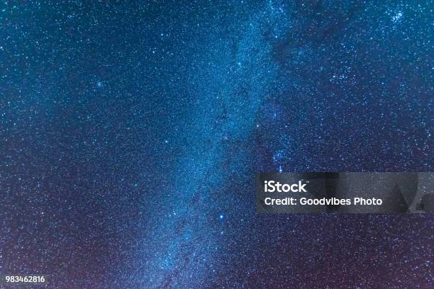 Milky Way Universe Filled With Stars Nebula And Galaxy Space Dust Long Exposure Stock Photo - Download Image Now