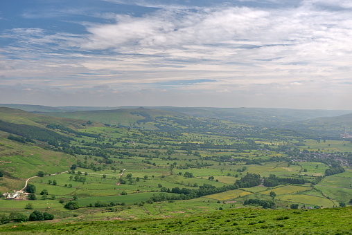 Peak District Landscape in the United Kingdom taken in June 2018