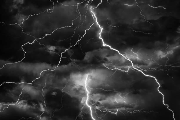 istock Lightning in the stormy night 983512396