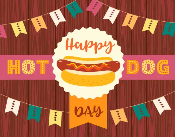 Vector illustration of Hot dog concept