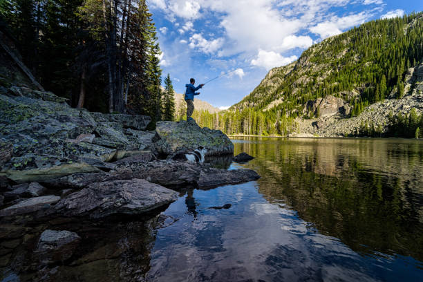 istock Fly Fishing on Mountain Lake 983619870