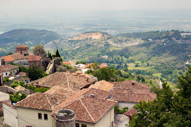 istock Old buildings in Kruje, Albania 983624864