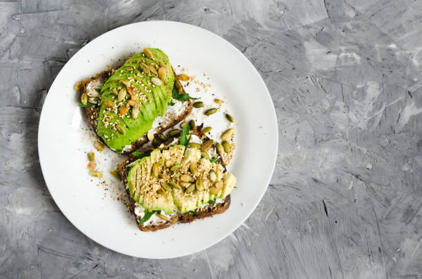 Healthy avocado toasts