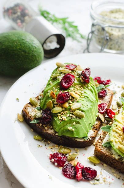 istock Healthy avocado toasts 983644278