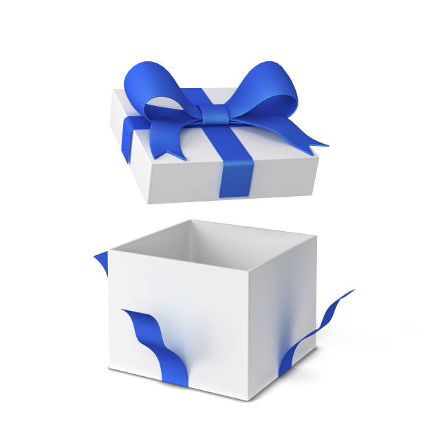 istock Opened gift box with colourful bow and ribbon 983648268