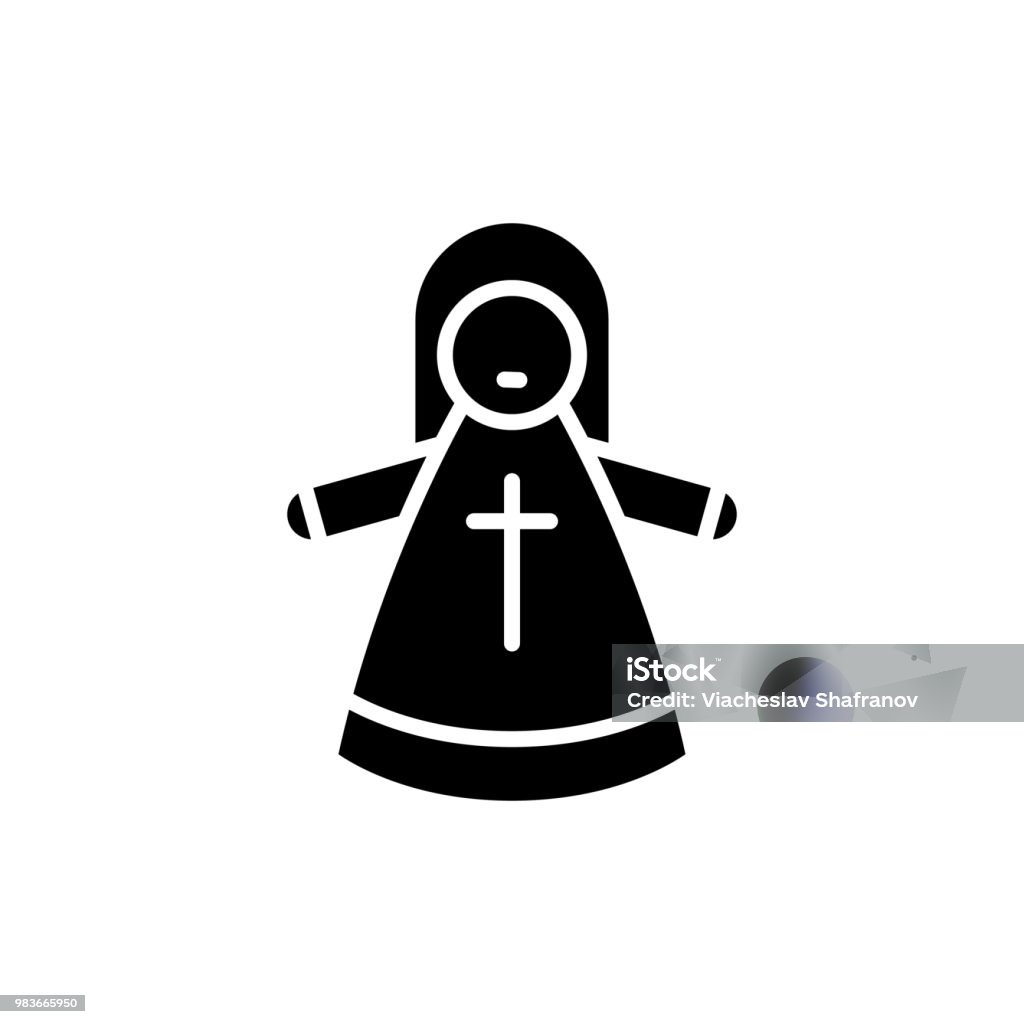 Khái Niệm Biểu Tượng Màu Đen Holy Man Thánh Nhân Biểu Tượng Vector ...