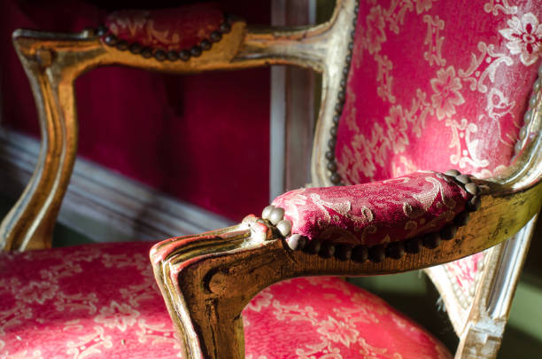 istock Red antique armchair 983672972