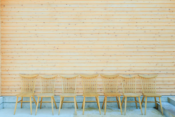 Chairs and wooden walls