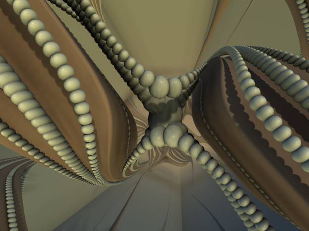 istock futuristic digital 3d art fractal illustration - look in the infinity 983699822