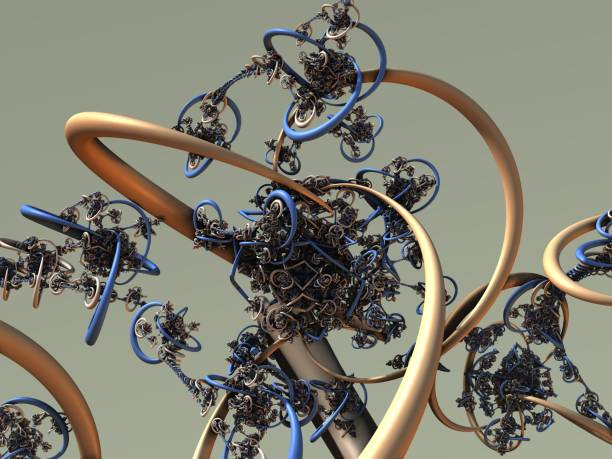 istock futuristic digital 3d art fractal illustration - look in the infinity 983705996