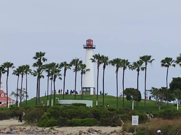 light house w: long beach california - long beach california lighthouse los angeles county zdjęcia i obrazy z banku zdjęć