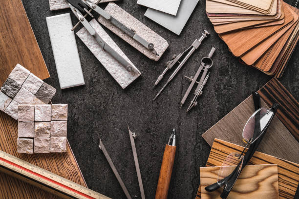 istock house design ideas concept with sample of natural material option for clients material board present 983710008