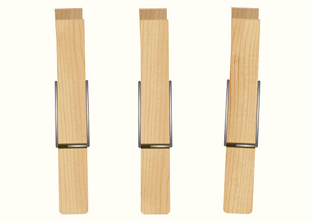 3 つのベクトルイラスト clothespins - clothes peg点のイラスト素材／クリップアート素材／マンガ素材／アイコン素材