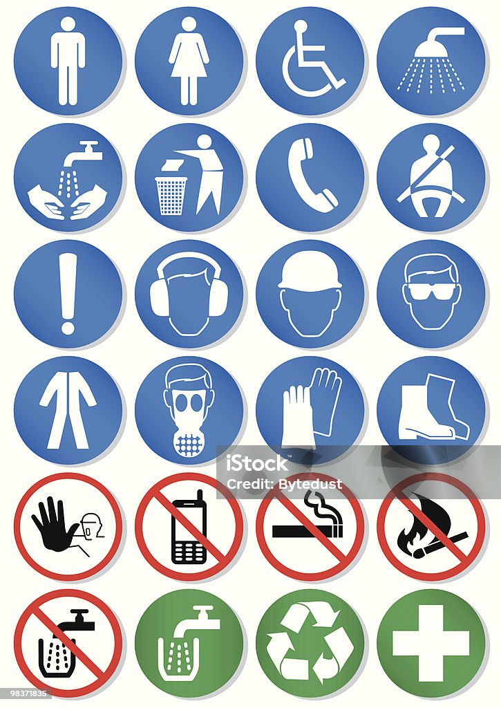 Vector set of different international communication signs  Keep Out Sign stock vector