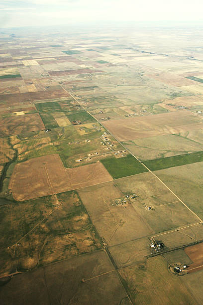 istock Aerial view of farmland 98374761