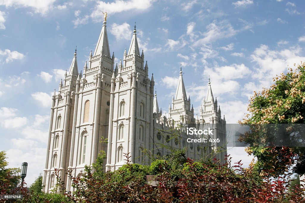 Salt Lake City Temple  Temple Square Stock Photo