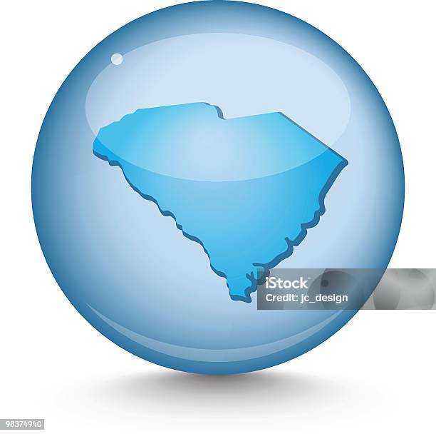 South Carolinasphere State Serie - Immagini vettoriali stock e altre immagini di Blu - Blu, Brillante, Carolina del Sud