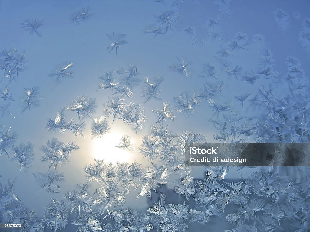 frosty Motivo naturale e sole - Foto stock royalty-free di Astratto