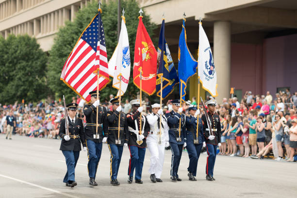 парад indy 500 2018 - us marine corps стоковые фото и изображения