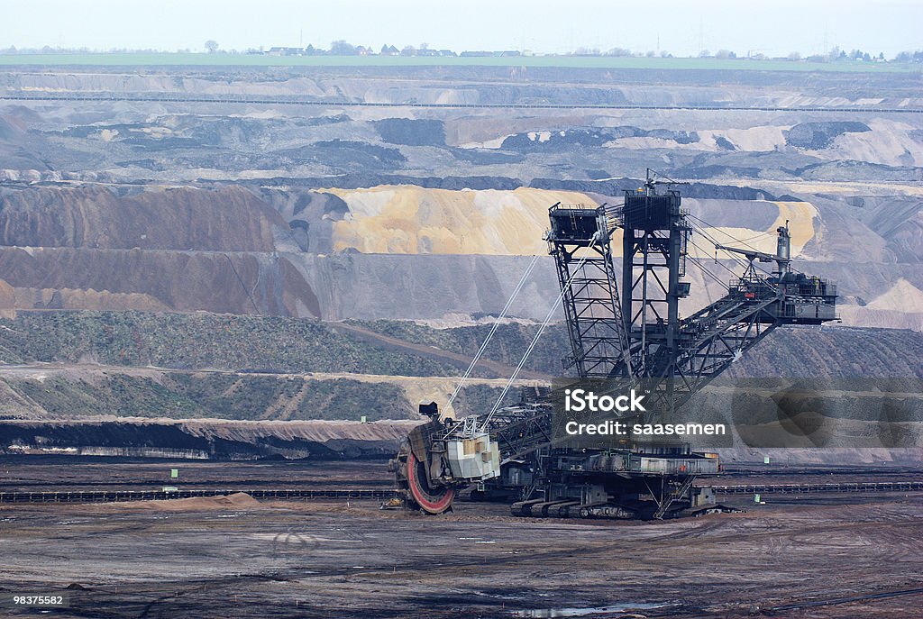 Großer Eimer Rad excavator in einer offenen Feuerstelle - Lizenzfrei Braunkohle Stock-Foto