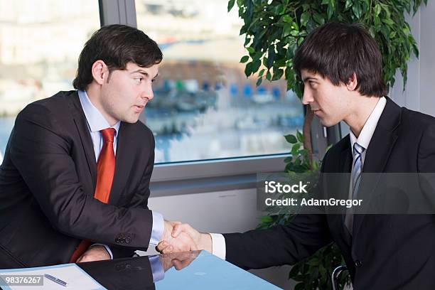 Handshake Between Two Businessmen Stock Photo - Download Image Now - Adult, Adults Only, Agreement