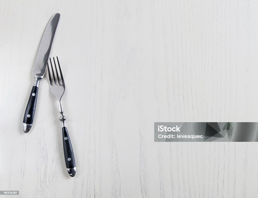 Messer und Gabel - Lizenzfrei Bildhintergrund Stock-Foto