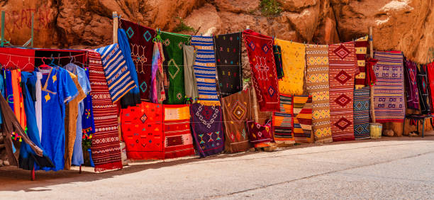 istock Hand woven carpet rugs in Morocco 983765484