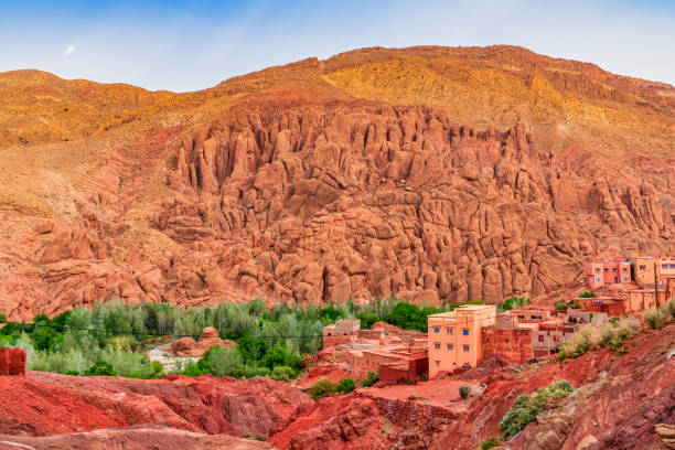 istock Geological feature - Monkey Fingers in Dades Gorge, Morocco 983765810