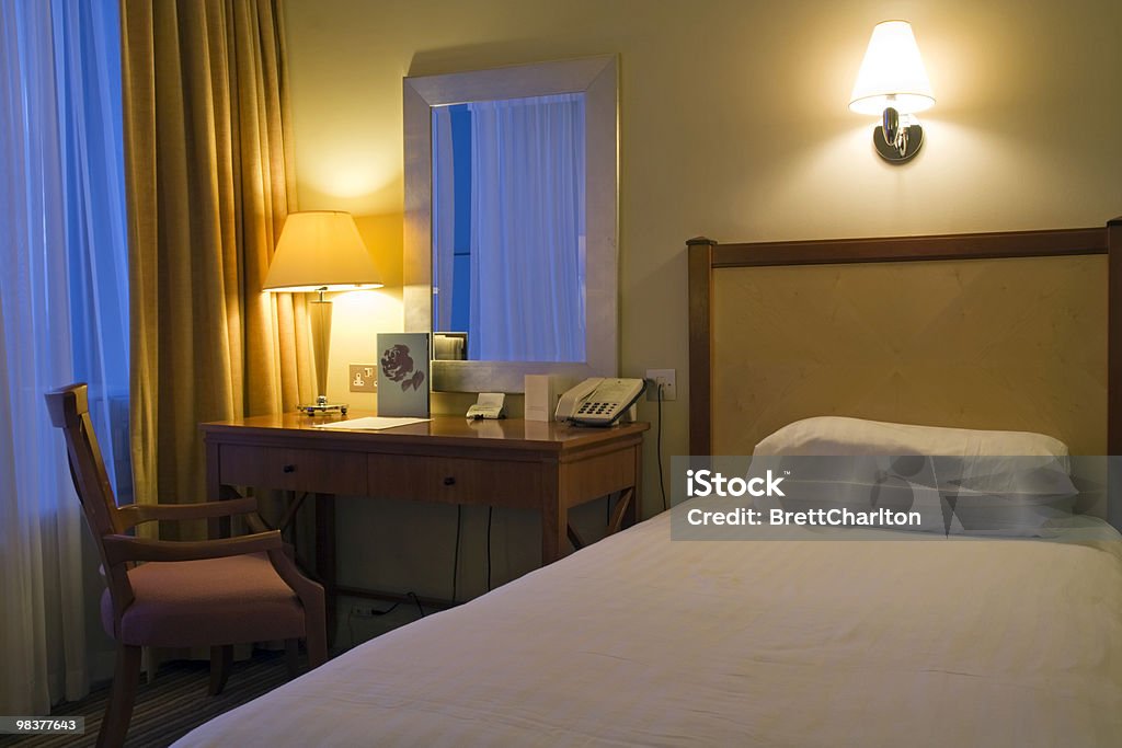 Hotel Room  Bed - Furniture Stock Photo