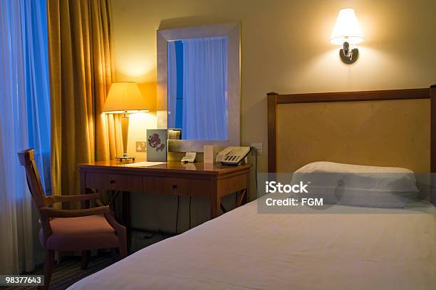 Hotel Room Stock Photo - Download Image Now - Bed - Furniture, Bedroom, Business