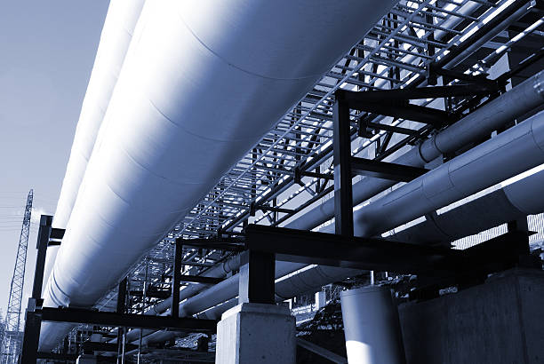 istock industrial pipelines against blue sky 98378899