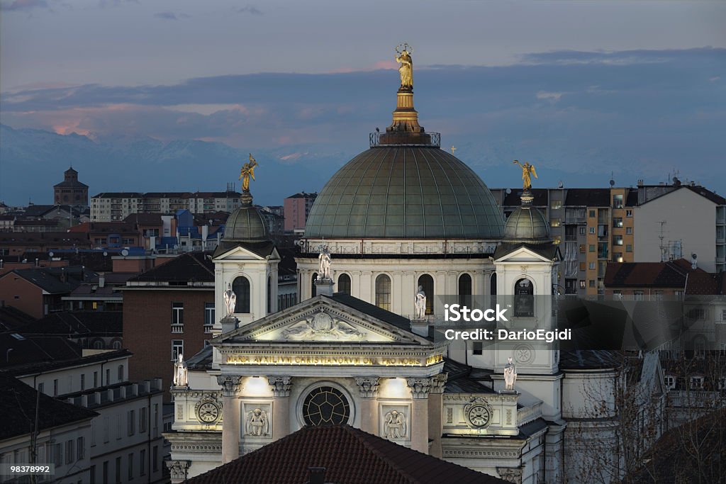 Architettura preghiera Torino Maria Ausiliatrice - Foto stock royalty-free di Cattedrale