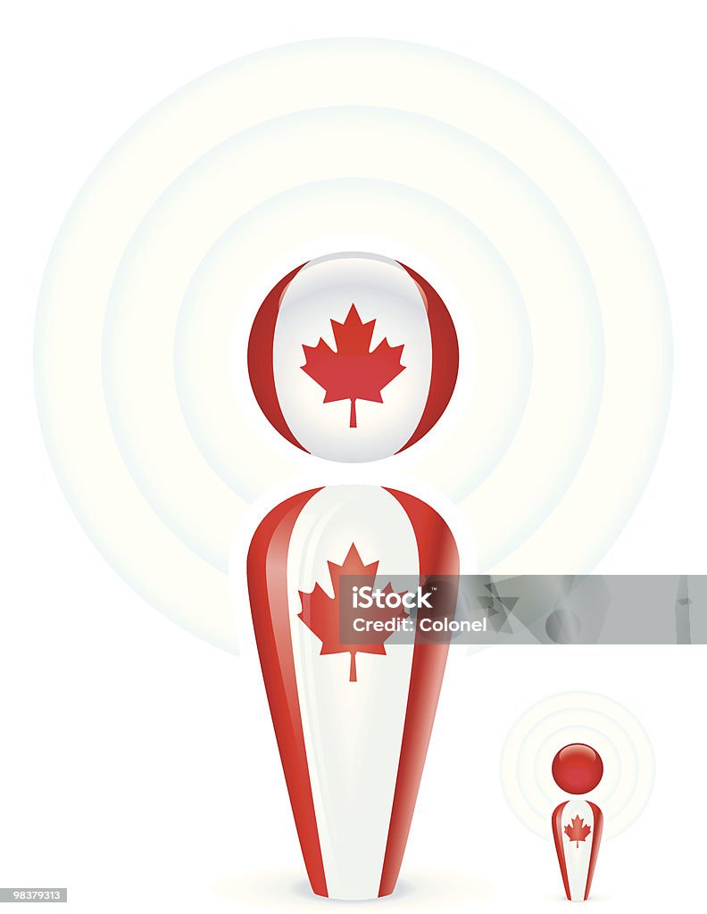 Podcast du Canada - clipart vectoriel de Baladeur MP3 libre de droits
