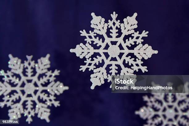 Snowflake Background Stock Photo - Download Image Now - Blue, Christmas, Color Image
