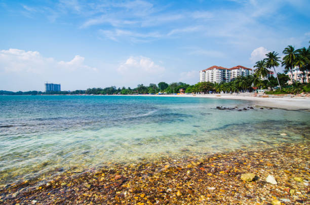 Beautiful Port Dickson seascape scenery located at Malaysia