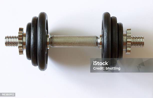 Foto de Dumbell Isolado e mais fotos de stock de Barra de peso - Barra de peso, Estilo de vida saudável, Figura para recortar