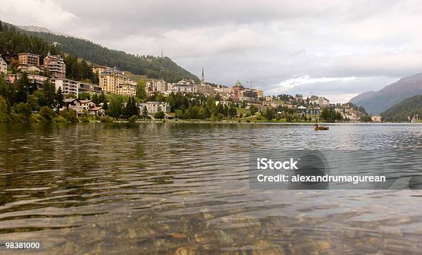 Foto de St Moritz e mais fotos de stock de Aldeia - Aldeia, Alpes europeus, Alpes suíços