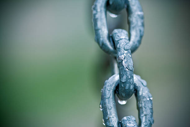 Chain links stock photo