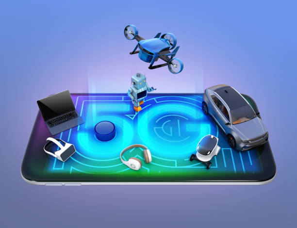 istock Smart appliances, drone, autonomous vehicle and robot on smart phone 983868576