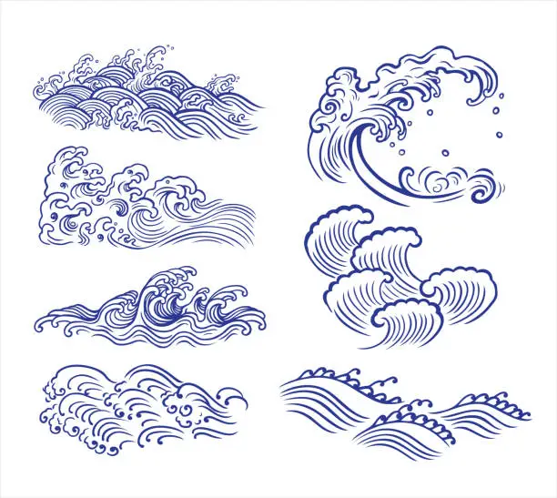Vector illustration of Wave design